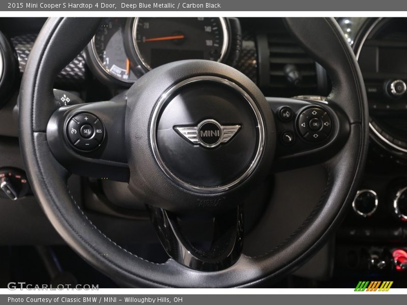 Deep Blue Metallic / Carbon Black 2015 Mini Cooper S Hardtop 4 Door