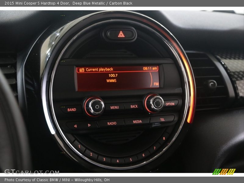 Deep Blue Metallic / Carbon Black 2015 Mini Cooper S Hardtop 4 Door