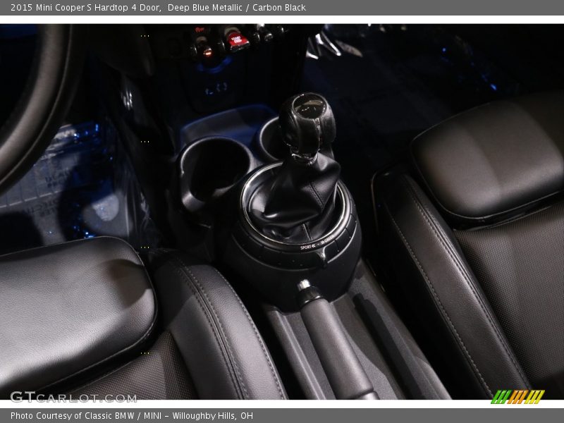 Deep Blue Metallic / Carbon Black 2015 Mini Cooper S Hardtop 4 Door