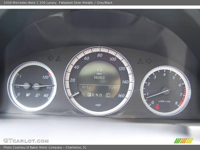 Palladium Silver Metallic / Grey/Black 2009 Mercedes-Benz C 300 Luxury