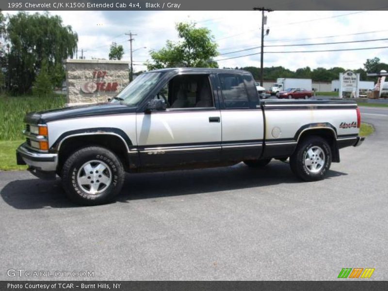 Black / Gray 1995 Chevrolet C/K K1500 Extended Cab 4x4
