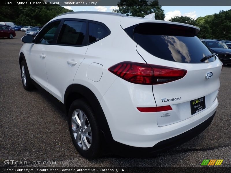 Winter White / Gray 2020 Hyundai Tucson Value AWD