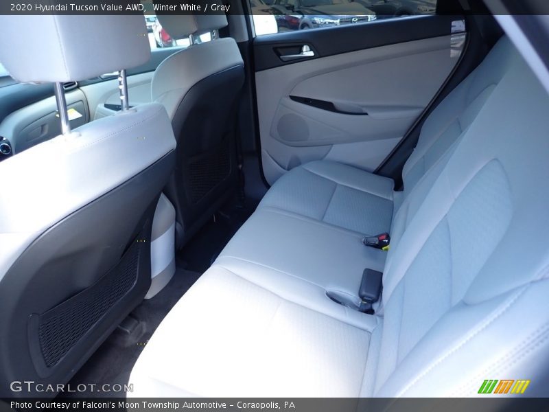 Winter White / Gray 2020 Hyundai Tucson Value AWD