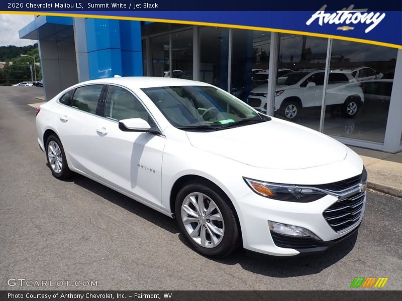 Summit White / Jet Black 2020 Chevrolet Malibu LS