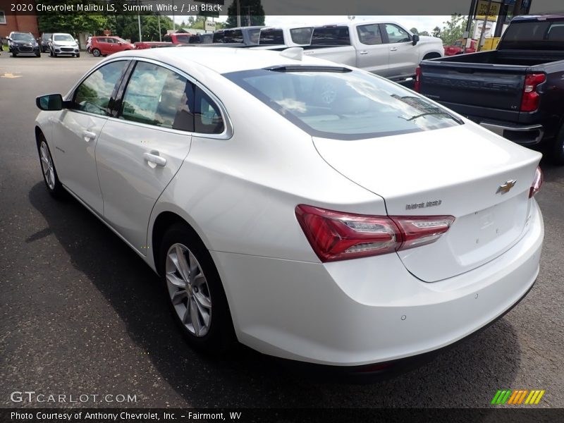 Summit White / Jet Black 2020 Chevrolet Malibu LS