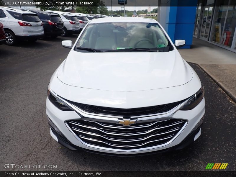 Summit White / Jet Black 2020 Chevrolet Malibu LS