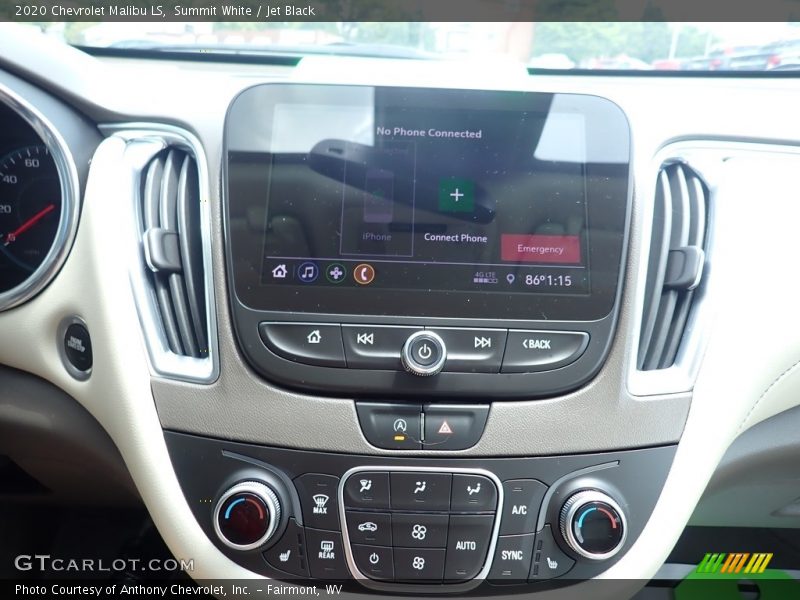 Summit White / Jet Black 2020 Chevrolet Malibu LS