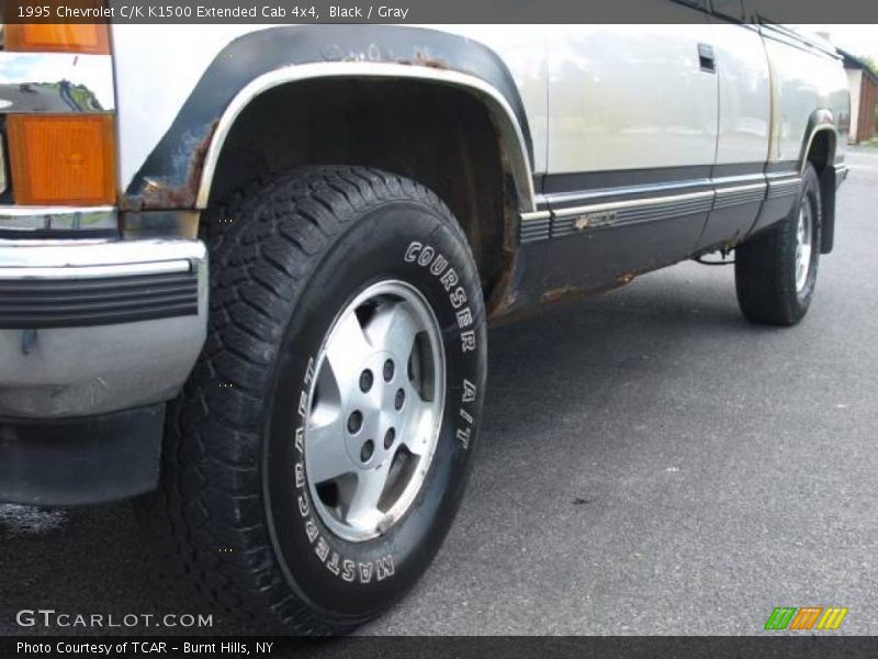 Black / Gray 1995 Chevrolet C/K K1500 Extended Cab 4x4