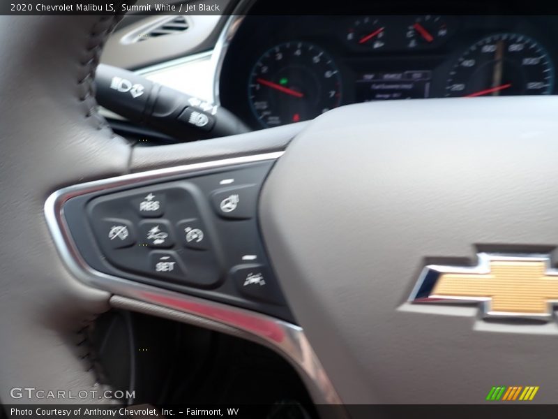 Summit White / Jet Black 2020 Chevrolet Malibu LS