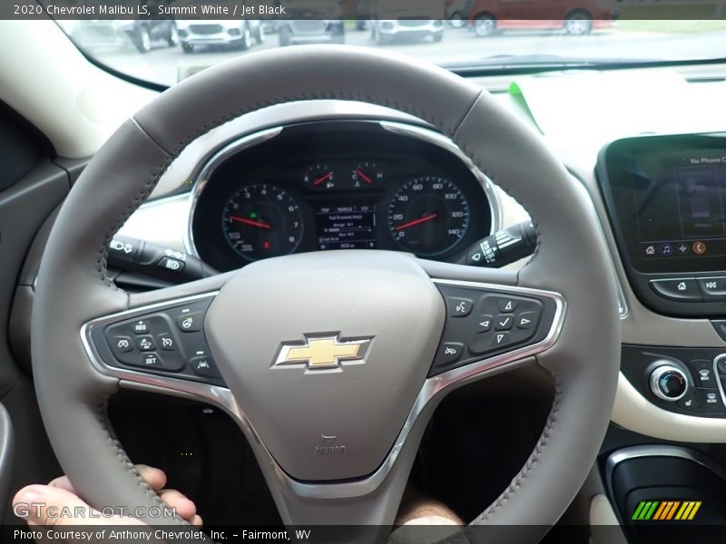 Summit White / Jet Black 2020 Chevrolet Malibu LS