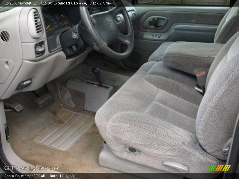 Black / Gray 1995 Chevrolet C/K K1500 Extended Cab 4x4