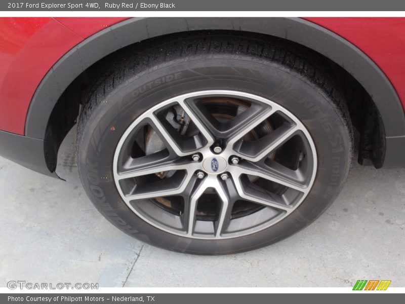 Ruby Red / Ebony Black 2017 Ford Explorer Sport 4WD