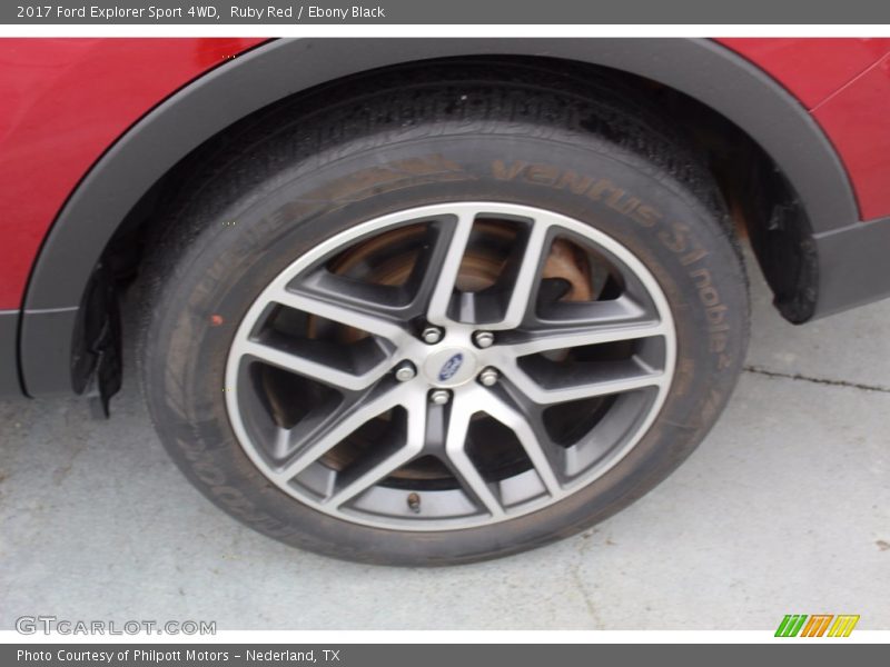 Ruby Red / Ebony Black 2017 Ford Explorer Sport 4WD