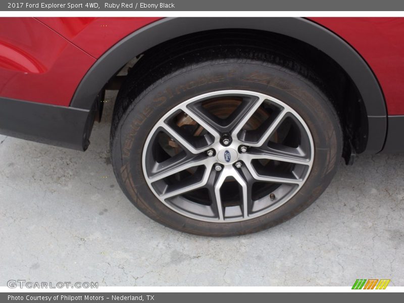 Ruby Red / Ebony Black 2017 Ford Explorer Sport 4WD