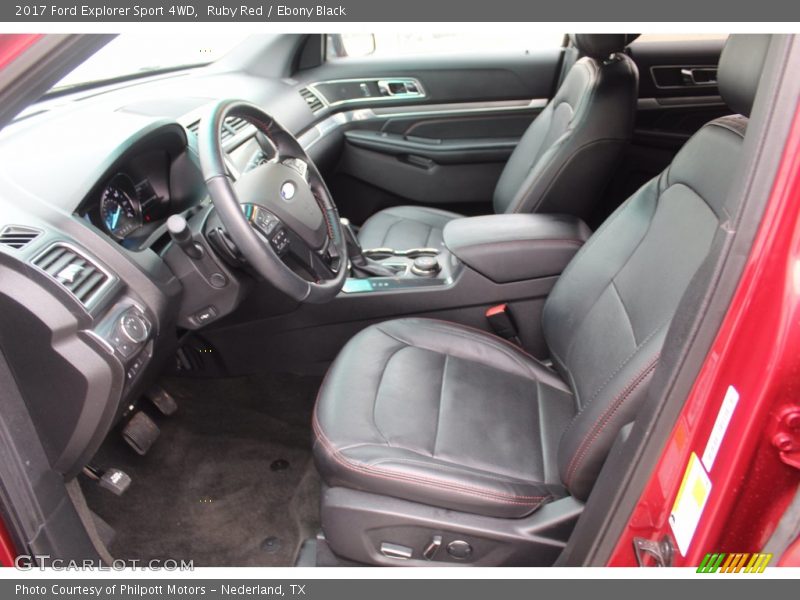Ruby Red / Ebony Black 2017 Ford Explorer Sport 4WD