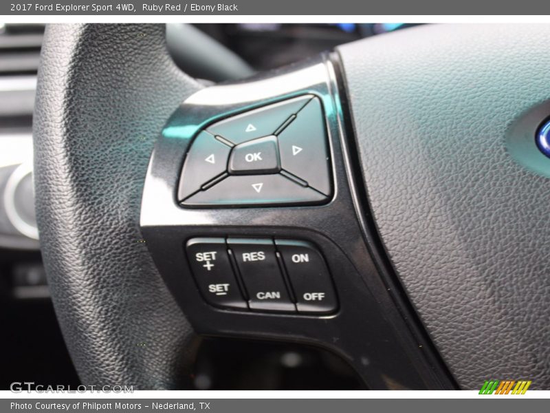 Ruby Red / Ebony Black 2017 Ford Explorer Sport 4WD