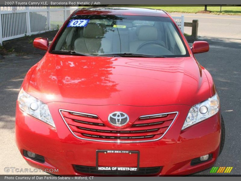 Barcelona Red Metallic / Ash 2007 Toyota Camry XLE