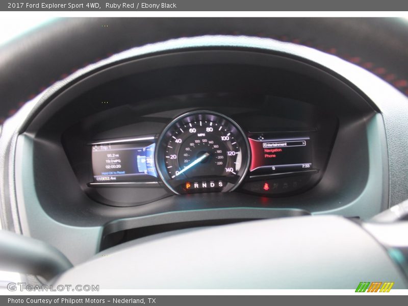 Ruby Red / Ebony Black 2017 Ford Explorer Sport 4WD