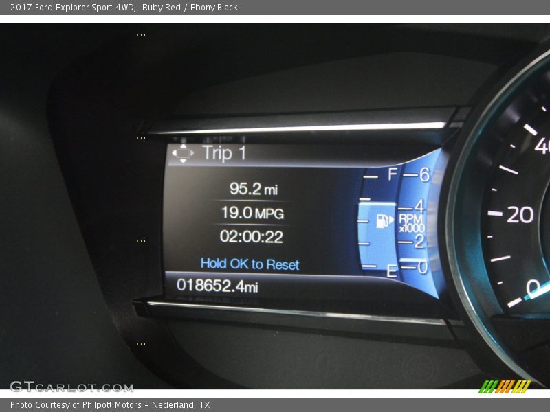 Ruby Red / Ebony Black 2017 Ford Explorer Sport 4WD