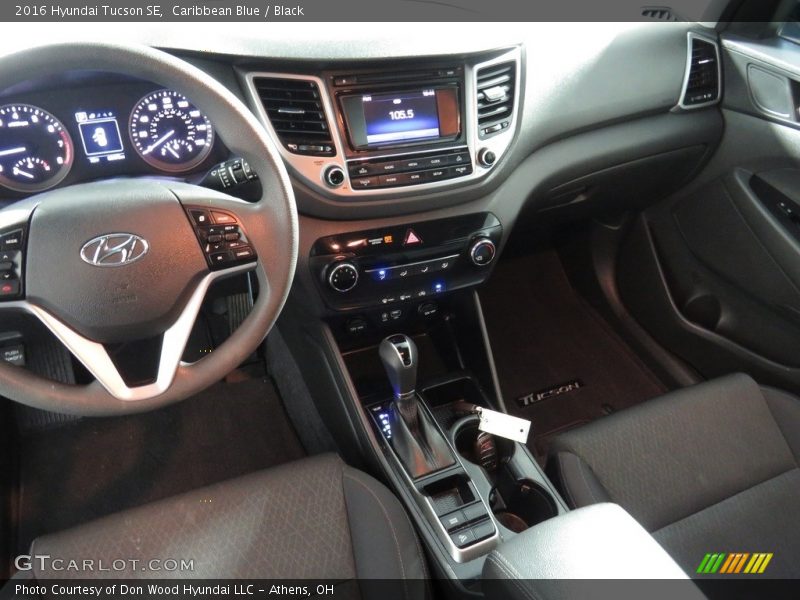 Caribbean Blue / Black 2016 Hyundai Tucson SE