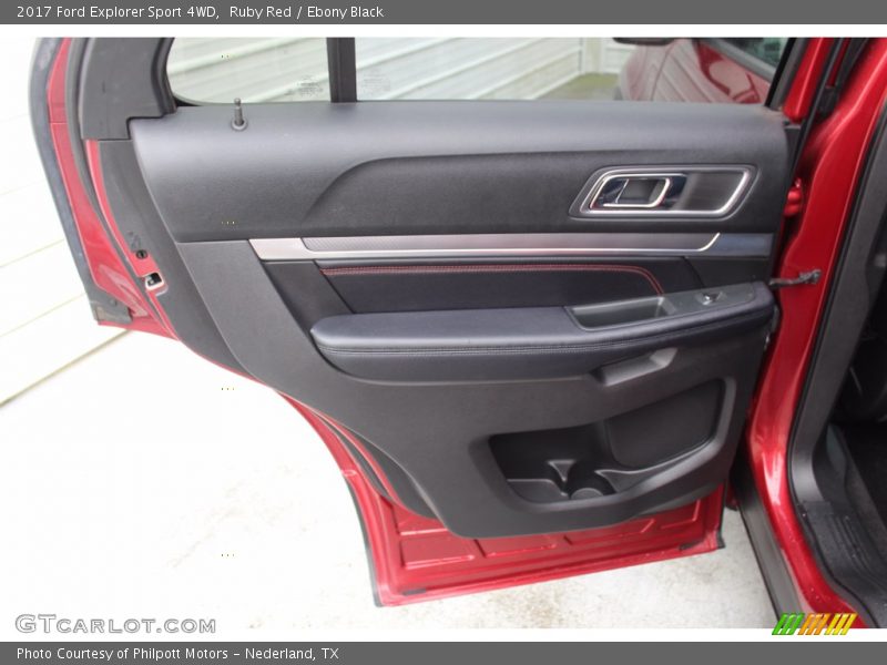 Ruby Red / Ebony Black 2017 Ford Explorer Sport 4WD