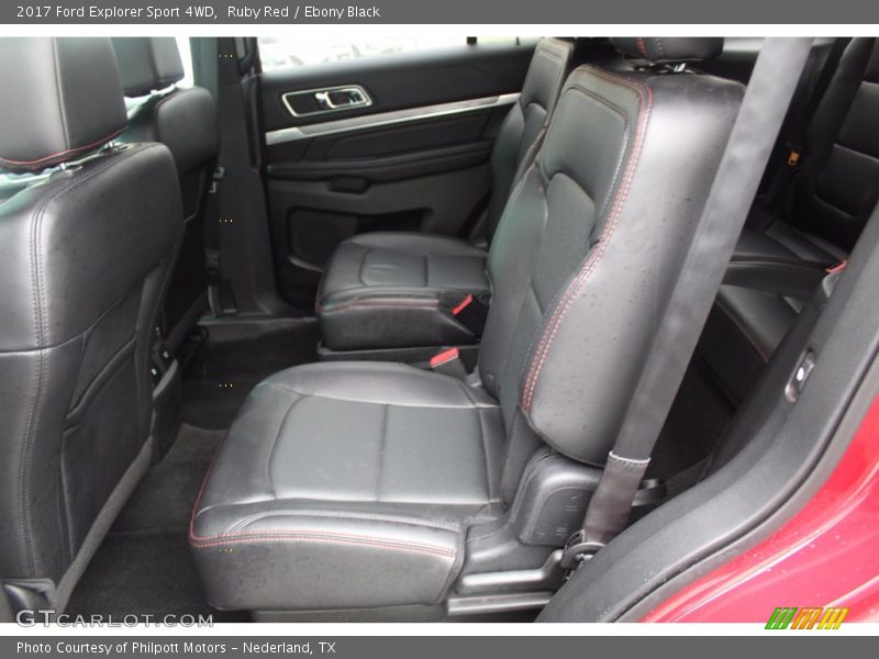 Ruby Red / Ebony Black 2017 Ford Explorer Sport 4WD