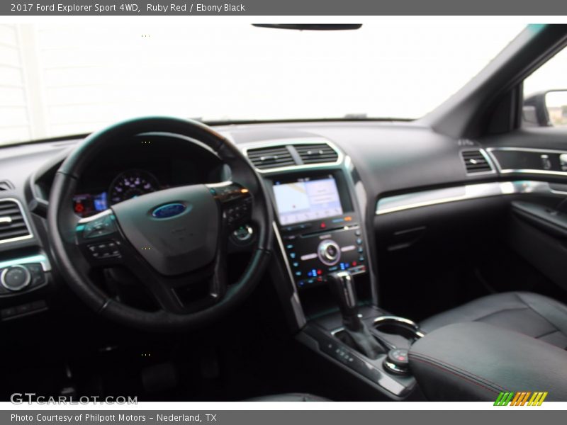 Ruby Red / Ebony Black 2017 Ford Explorer Sport 4WD