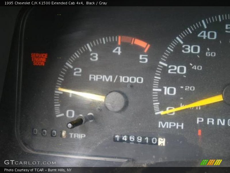 Black / Gray 1995 Chevrolet C/K K1500 Extended Cab 4x4