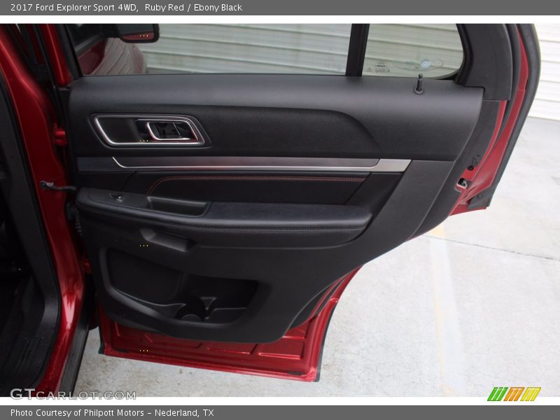 Ruby Red / Ebony Black 2017 Ford Explorer Sport 4WD