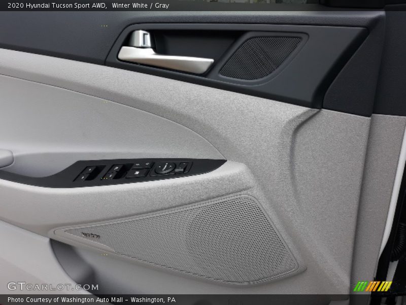 Winter White / Gray 2020 Hyundai Tucson Sport AWD