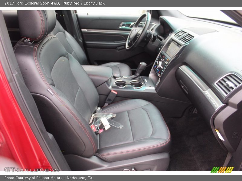 Ruby Red / Ebony Black 2017 Ford Explorer Sport 4WD