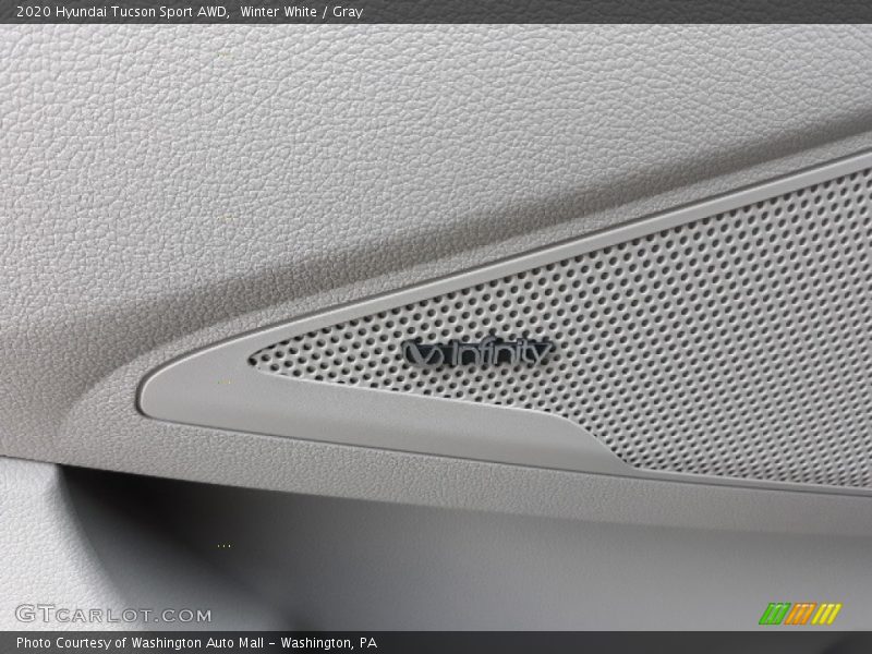 Winter White / Gray 2020 Hyundai Tucson Sport AWD
