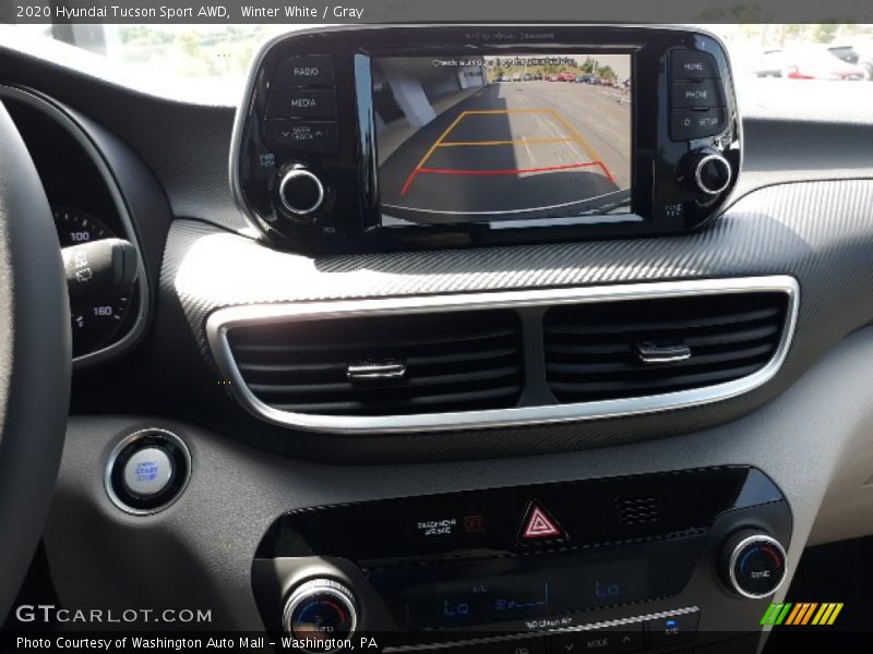 Winter White / Gray 2020 Hyundai Tucson Sport AWD