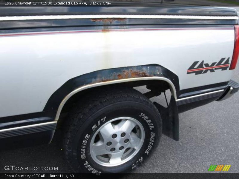 Black / Gray 1995 Chevrolet C/K K1500 Extended Cab 4x4