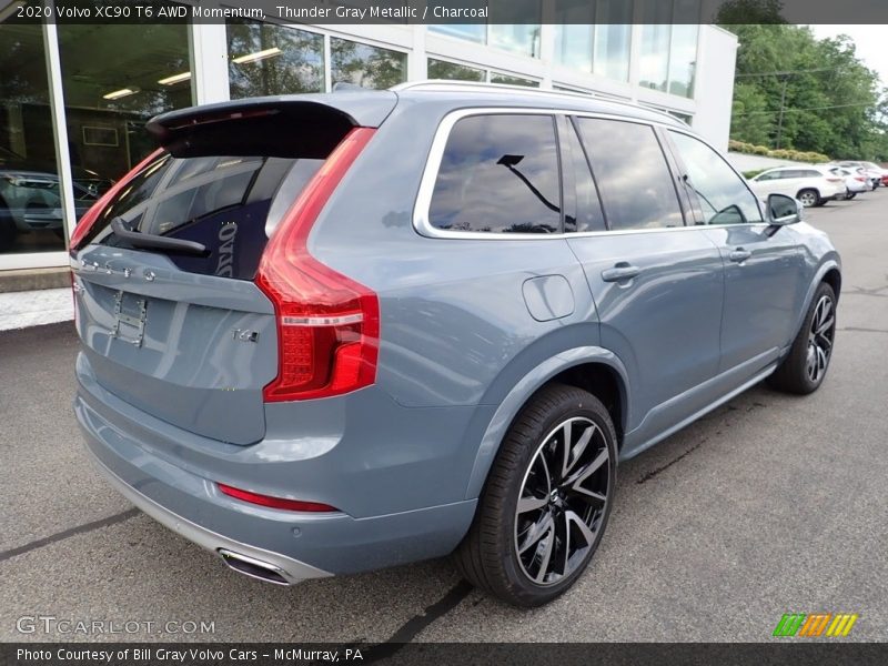 Thunder Gray Metallic / Charcoal 2020 Volvo XC90 T6 AWD Momentum