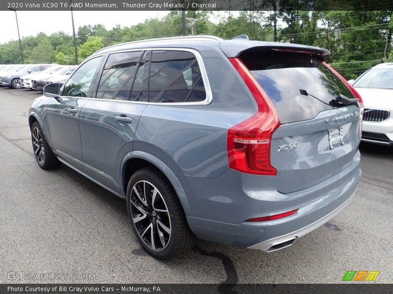 Thunder Gray Metallic / Charcoal 2020 Volvo XC90 T6 AWD Momentum