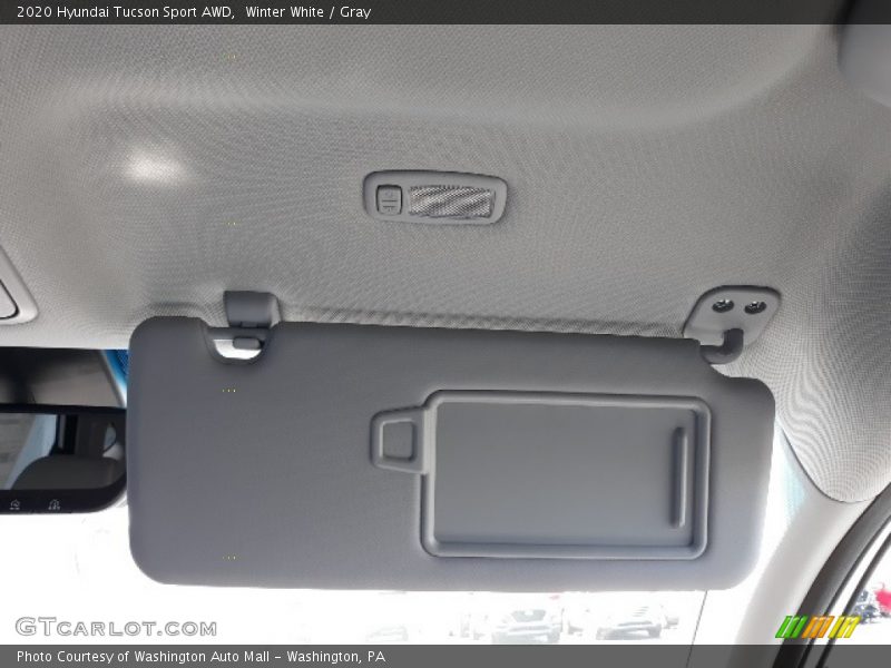 Winter White / Gray 2020 Hyundai Tucson Sport AWD