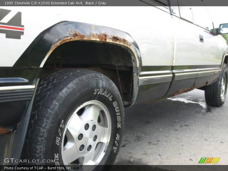 Black / Gray 1995 Chevrolet C/K K1500 Extended Cab 4x4