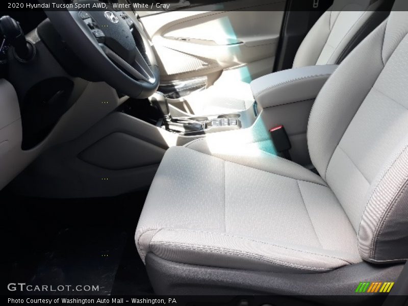 Winter White / Gray 2020 Hyundai Tucson Sport AWD