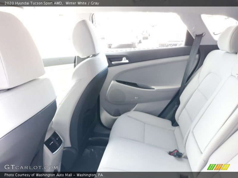 Winter White / Gray 2020 Hyundai Tucson Sport AWD