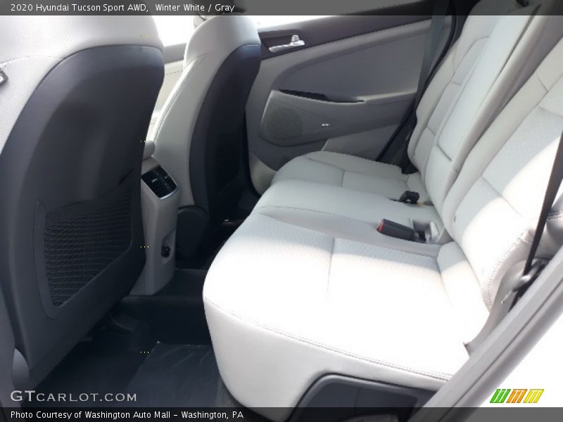 Winter White / Gray 2020 Hyundai Tucson Sport AWD
