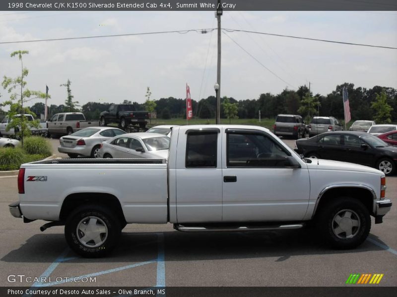 Summit White / Gray 1998 Chevrolet C/K K1500 Silverado Extended Cab 4x4