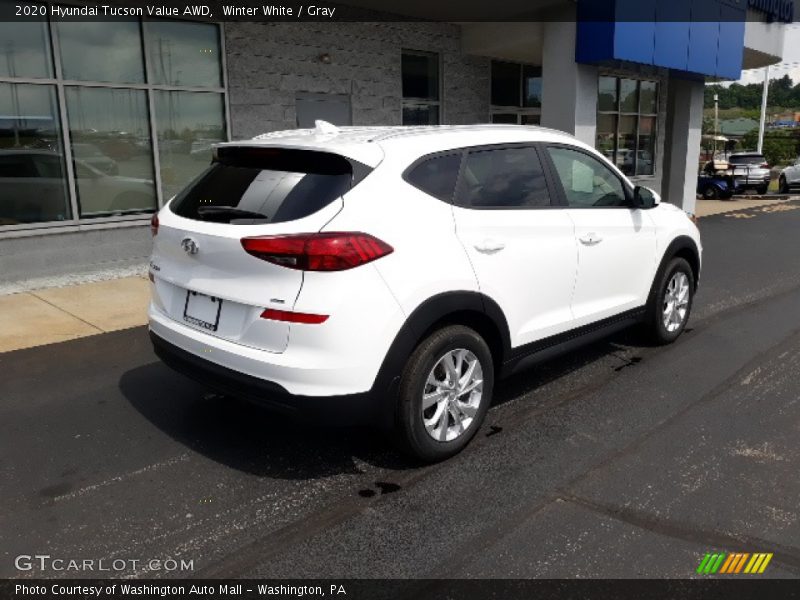Winter White / Gray 2020 Hyundai Tucson Value AWD