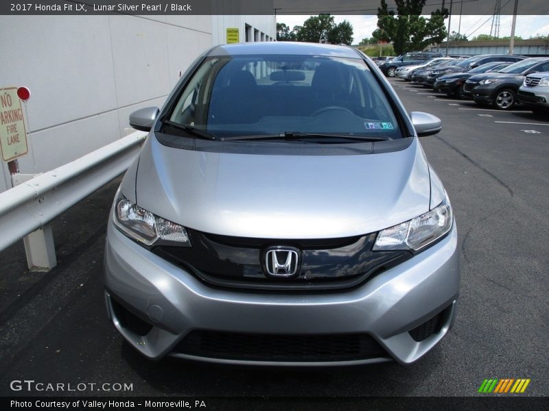 Lunar Silver Pearl / Black 2017 Honda Fit LX