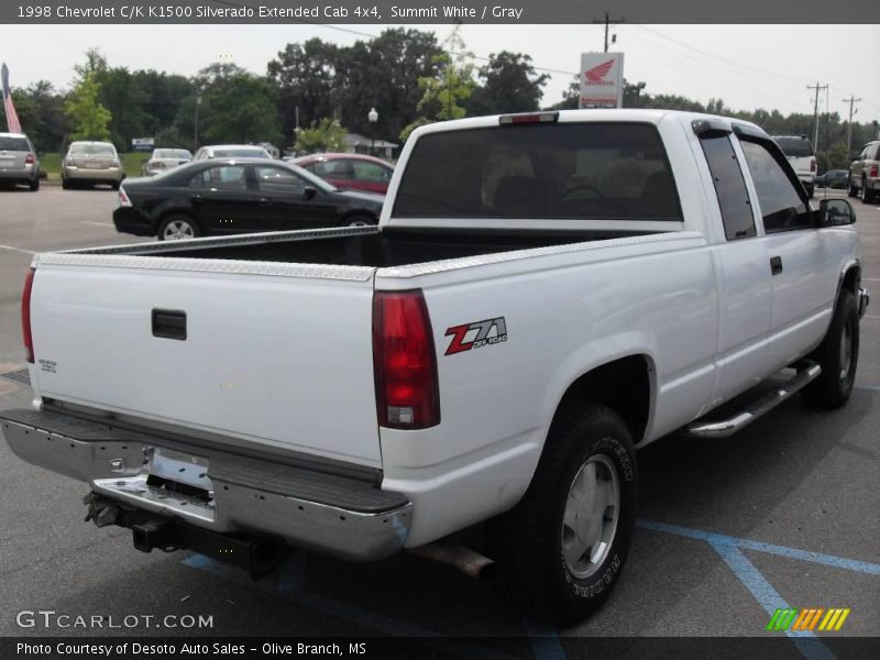 Summit White / Gray 1998 Chevrolet C/K K1500 Silverado Extended Cab 4x4