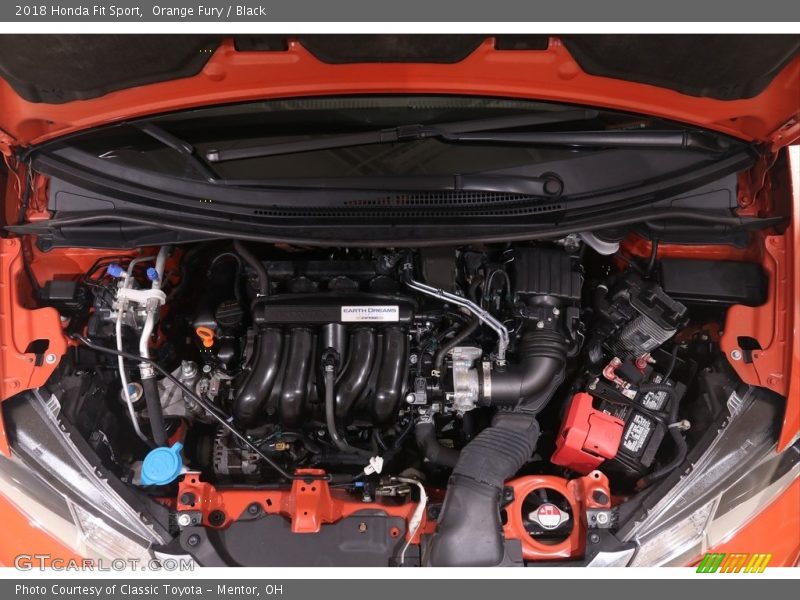 Orange Fury / Black 2018 Honda Fit Sport