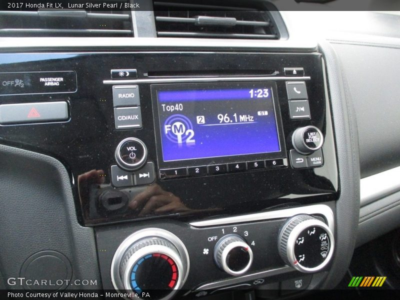 Lunar Silver Pearl / Black 2017 Honda Fit LX