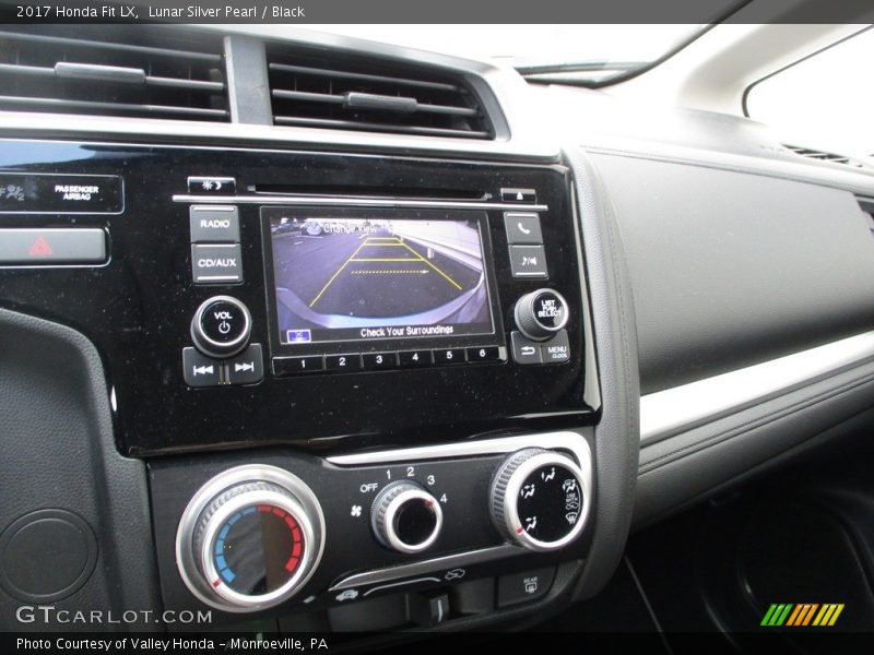 Lunar Silver Pearl / Black 2017 Honda Fit LX