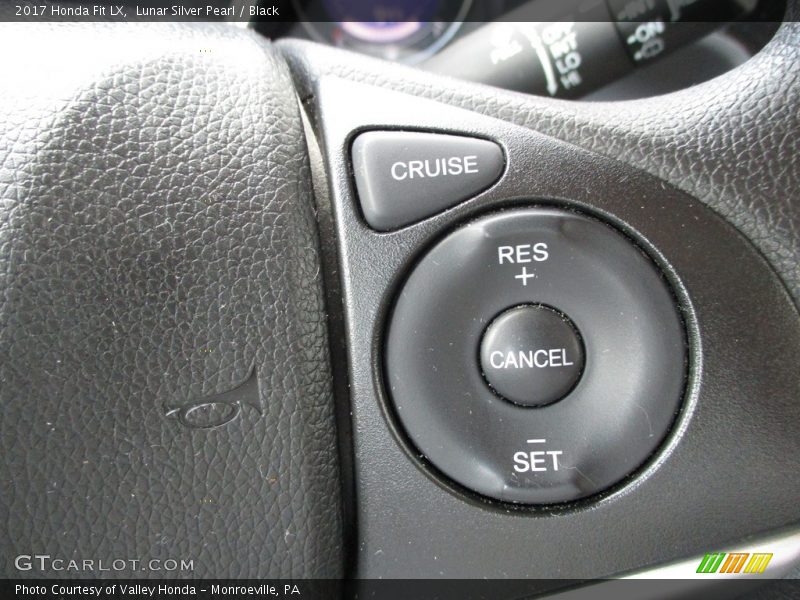 Lunar Silver Pearl / Black 2017 Honda Fit LX