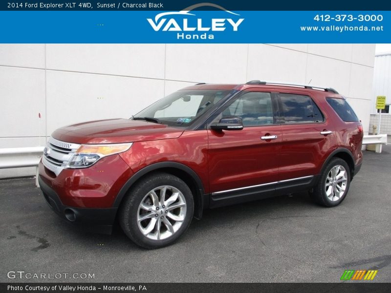 Sunset / Charcoal Black 2014 Ford Explorer XLT 4WD